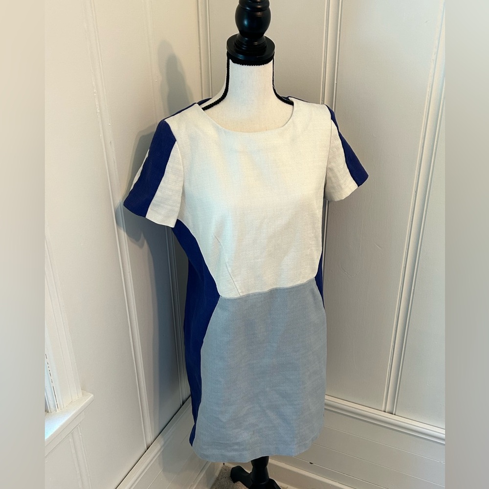 Boden color block shift dress